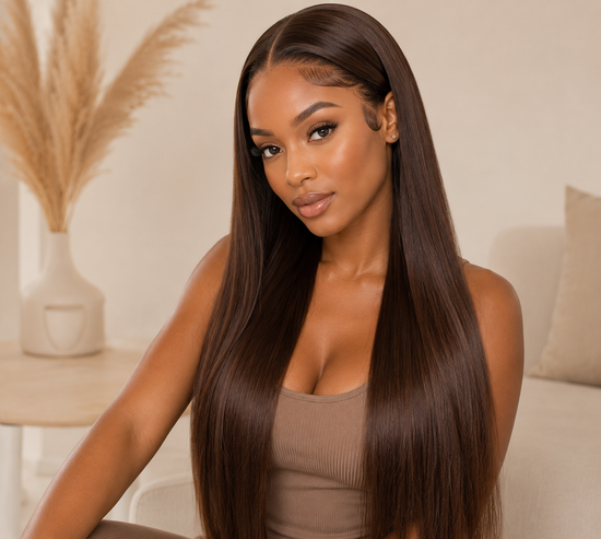 Luxury Chocolate Brown Wig