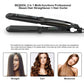 Professional Ceramic Steam Hair Straightener – 450°F Fast Heating, Moisturizing Steam Technology & Argan Oil Infusion