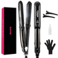Professional Ceramic Steam Hair Straightener – 450°F Fast Heating, Moisturizing Steam Technology & Argan Oil Infusion