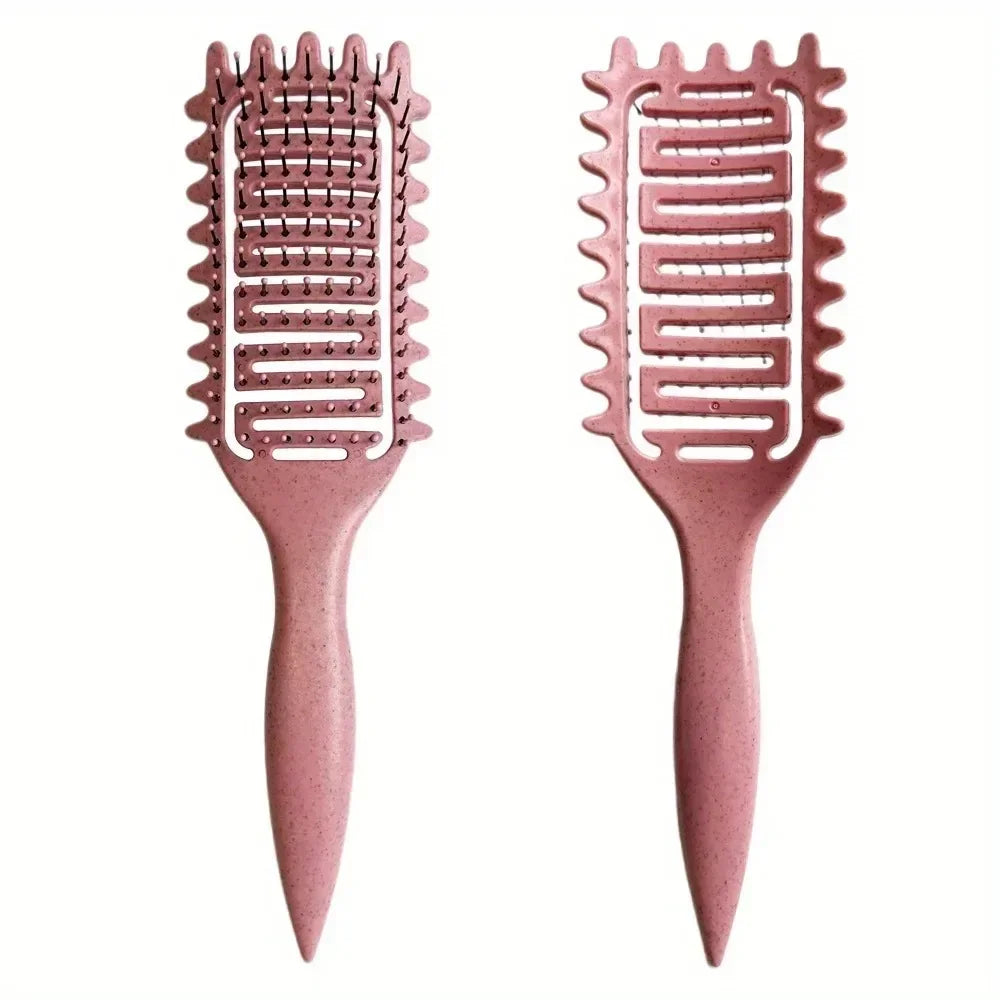 Brosse Démêlante Cheveux Bouclés – Définition des Boucles, Design Aéré, Cheveux Mouillés ou Secs
