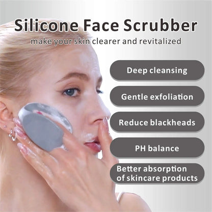 Brosse Nettoyante Visage en Silicone – Exfoliation Douce & Nettoyage Quotidien