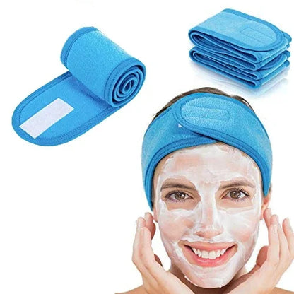 Adjustable Spa Headband for Skincare, Makeup & Face Washing