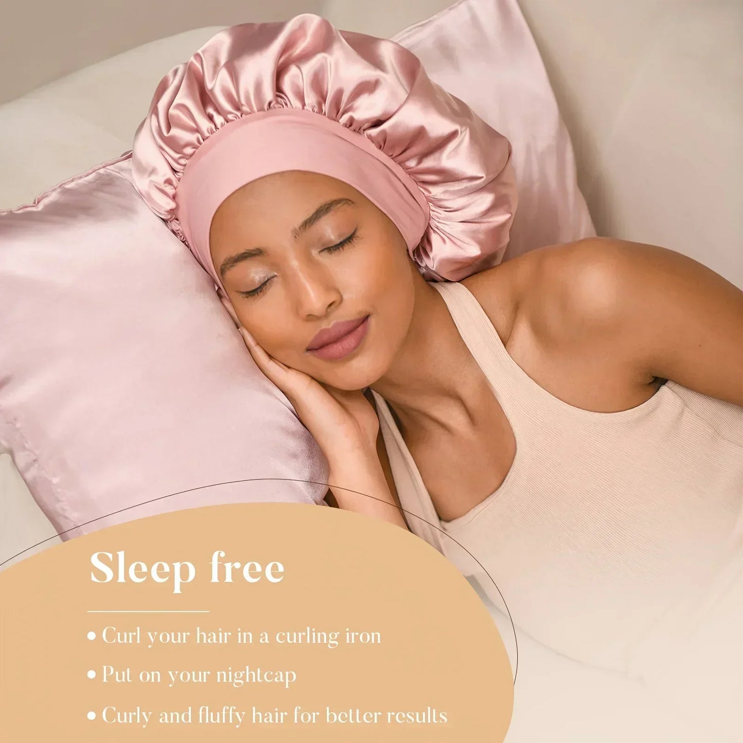 Bandeau Boucleur Sans Chaleur – Curlers Souples, Bonnet de Nuit, Boucles Naturelles Sans Fer