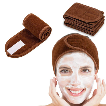 Adjustable Spa Headband for Skincare, Makeup & Face Washing