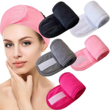 Adjustable Spa Headband for Skincare, Makeup & Face Washing