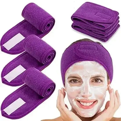Adjustable Spa Headband for Skincare, Makeup & Face Washing