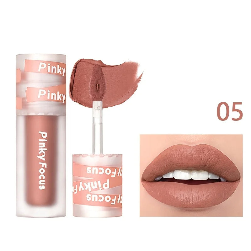 Gloss à Lèvres Mat Effet Velours – Sans Transfert, Résistant à l’Eau et à la Transpiration, Tenue Longue Durée