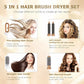 5-in-1 Electric Hot Air Styler – Hair Dryer Brush, Straightener, Automatic Curler & Multifunctional Styling Tool