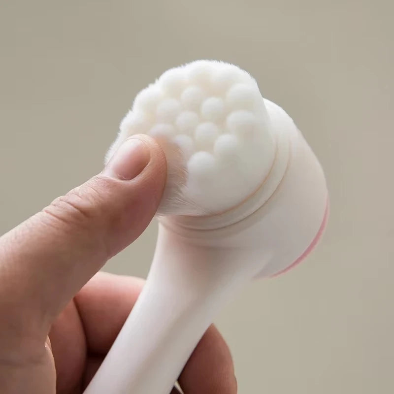 Brosse Faciale Nettoyante en Silicone 3D – Double Face, Massage et Exfoliation Douce