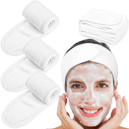 Adjustable Spa Headband for Skincare, Makeup & Face Washing