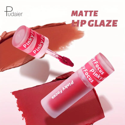 Gloss à Lèvres Mat Effet Velours – Sans Transfert, Résistant à l’Eau et à la Transpiration, Tenue Longue Durée