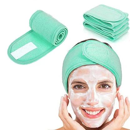 Adjustable Spa Headband for Skincare, Makeup & Face Washing