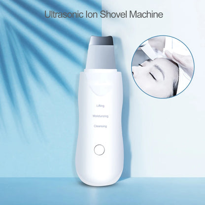 Spatule Ultrasonique Nettoyante Visage – Peeling, Nettoyage Profond, Anti-Points Noirs et Massage Facial
