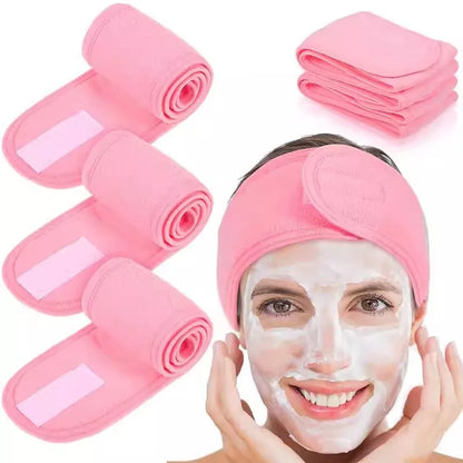 Adjustable Spa Headband for Skincare, Makeup & Face Washing