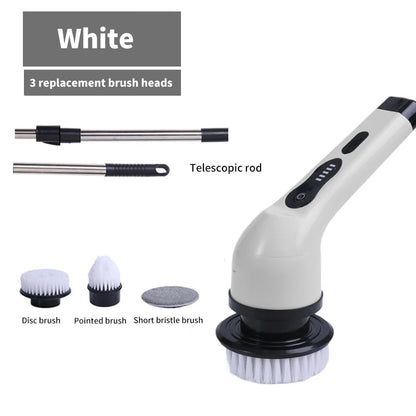 Brosse de Nettoyage Électrique 9-en-1 – Nettoyeur Rotatif pour Cuisine, Salle de Bain et Maison