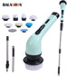 9-in-1 Electric Cleaning Brush – Cordless Rotating Scrubber for Kitchen, Bathroom & Home Cleaning