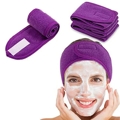 Adjustable Spa Headband for Skincare, Makeup & Face Washing
