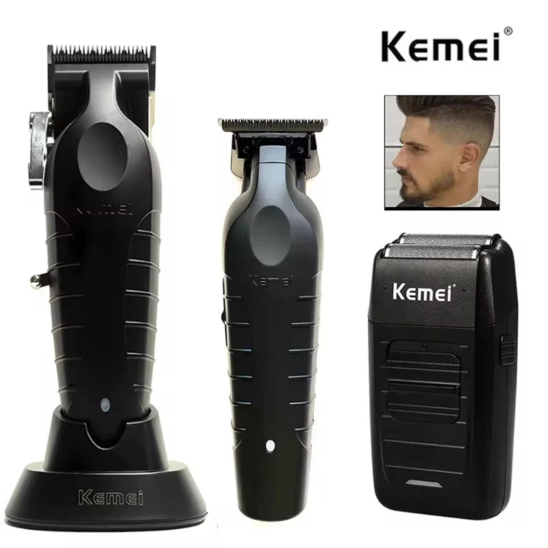 Kemei Tondeuse Cheveux Homme Professionnelle – KM-2296 / KM-2299 / KM-1102, Machine de Coupe Électrique