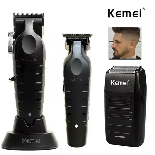 Kemei Tondeuse Cheveux Homme Professionnelle – KM-2296 / KM-2299 / KM-1102, Machine de Coupe Électrique