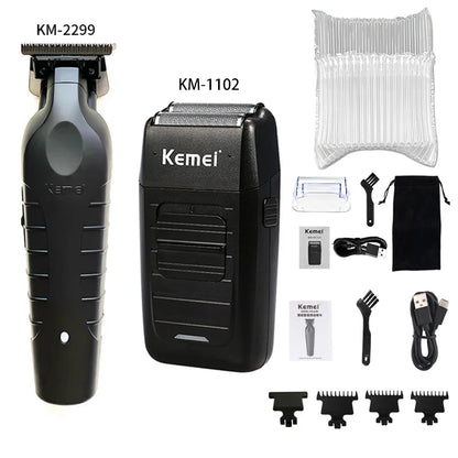 Kemei Tondeuse Cheveux Homme Professionnelle – KM-2296 / KM-2299 / KM-1102, Machine de Coupe Électrique