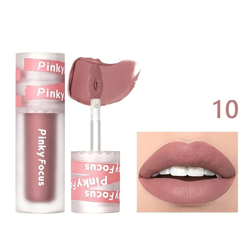 Gloss à Lèvres Mat Effet Velours – Sans Transfert, Résistant à l’Eau et à la Transpiration, Tenue Longue Durée