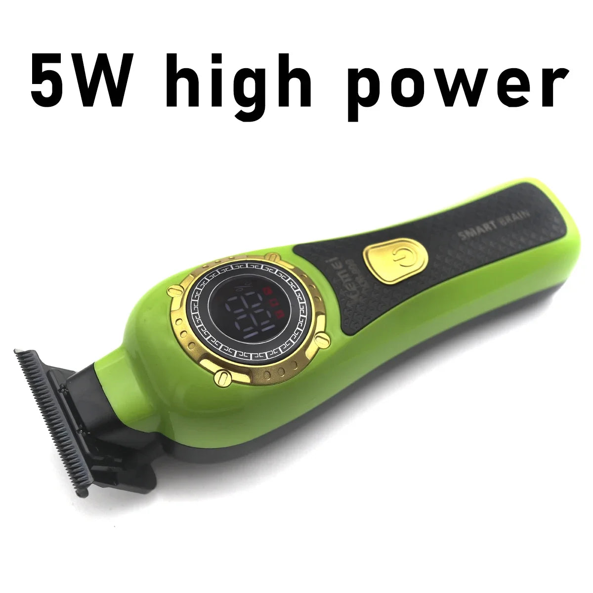Kemei KM-999 Tondeuse Cheveux Homme – Professionnelle, Lame T DLC, Zéro Gap, USB, Écran LED