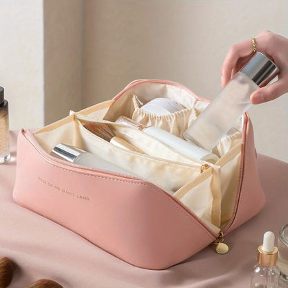 Trousse de Maquillage Femme – Organisateur Cosmétique de Voyage, Fermeture Zip