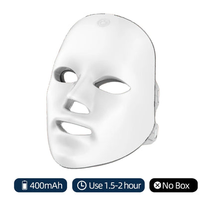 Masque Facial LED Rechargeable – 7 Couleurs Photon, Anti-Âge, Lifting, Soin de la Peau à Domicile