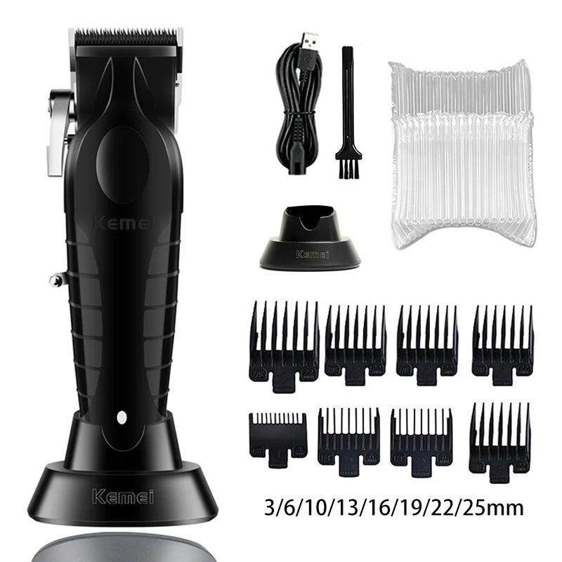 Kemei Tondeuse Cheveux Homme Professionnelle – KM-2296 / KM-2299 / KM-1102, Machine de Coupe Électrique
