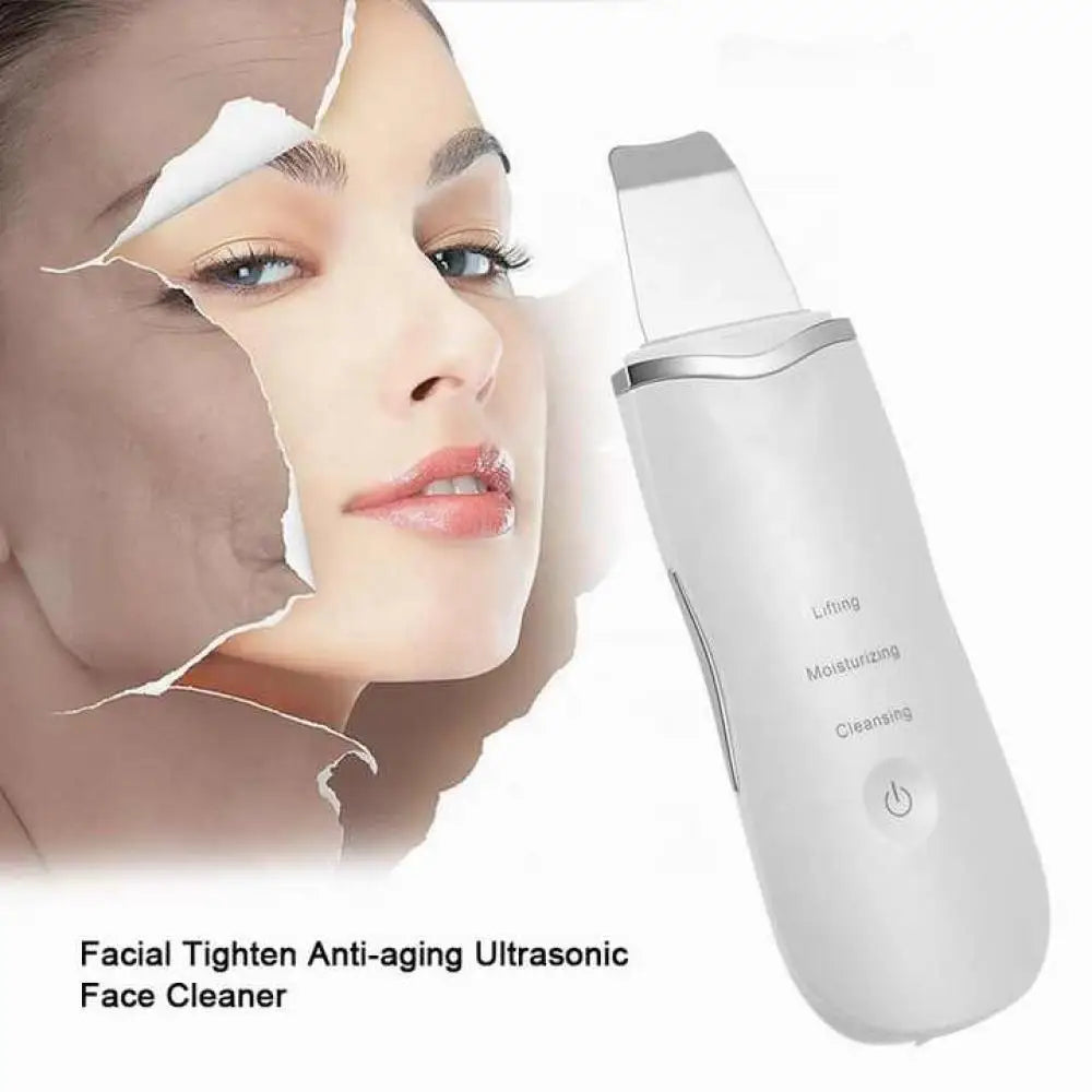Spatule Ultrasonique Nettoyante Visage – Peeling, Nettoyage Profond, Anti-Points Noirs et Massage Facial