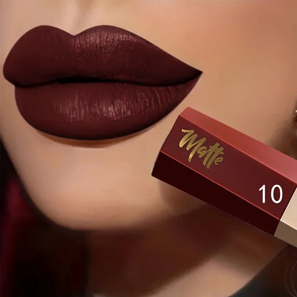 Rouge à Lèvres Liquide Mat Velours – Longue Tenue, Waterproof & Confort Léger