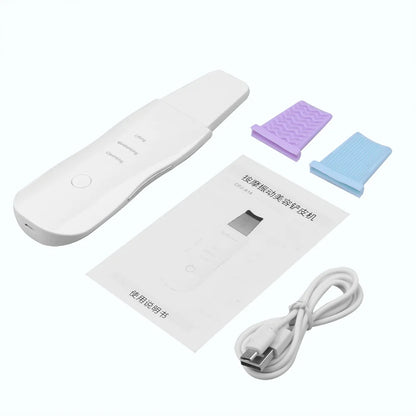 Spatule Ultrasonique Nettoyante Visage – Peeling, Nettoyage Profond, Anti-Points Noirs et Massage Facial