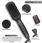 Electric Beard Straightening Brush – Anti-Scald Heated Comb with Ceramic Technology for Easy Styling