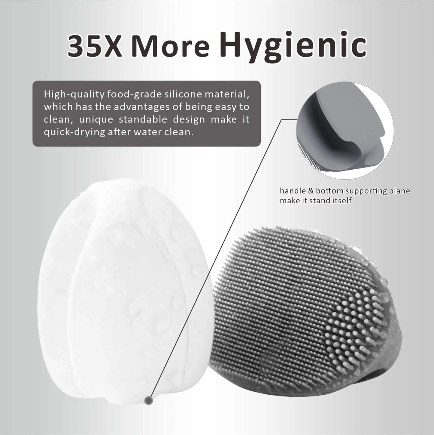 Brosse Nettoyante Visage en Silicone – Exfoliation Douce & Nettoyage Quotidien
