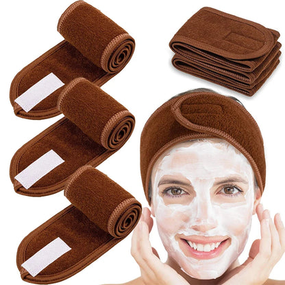 Adjustable Spa Headband for Skincare, Makeup & Face Washing