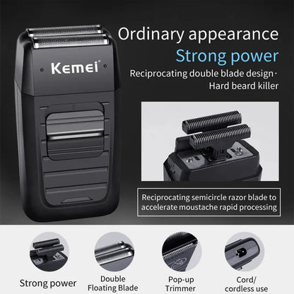 Kemei Tondeuse Cheveux Homme Professionnelle – KM-2296 / KM-2299 / KM-1102, Machine de Coupe Électrique