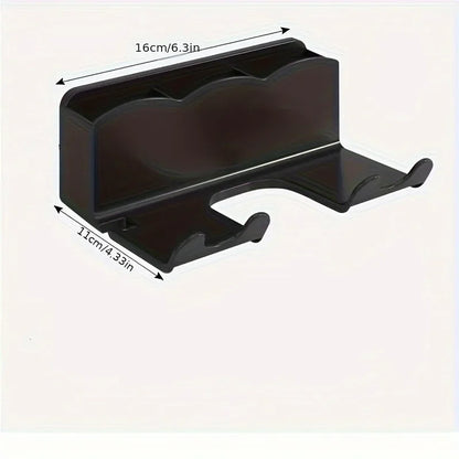 Support de Rangement pour Sèche-Cheveux – Support Mural de Salle de Bain Sans Perçage, Porte-Sèche-Cheveux avec Conduit d’Air