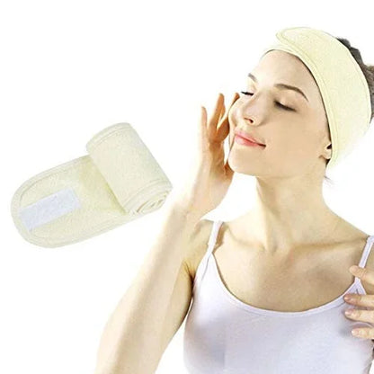 Adjustable Spa Headband for Skincare, Makeup & Face Washing
